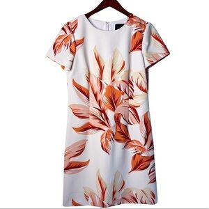 ALEX MARIE NWT Coral Garden Floral Print Dress Size 6 in Sand Pink